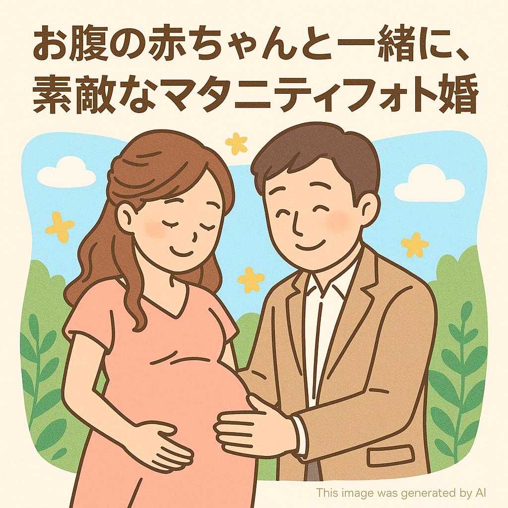 お腹の赤ちゃんと一緒に、素敵なマタニティフォト婚