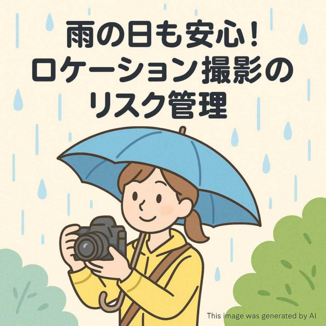 雨の日も安心！ロケーション撮影のリスク管理