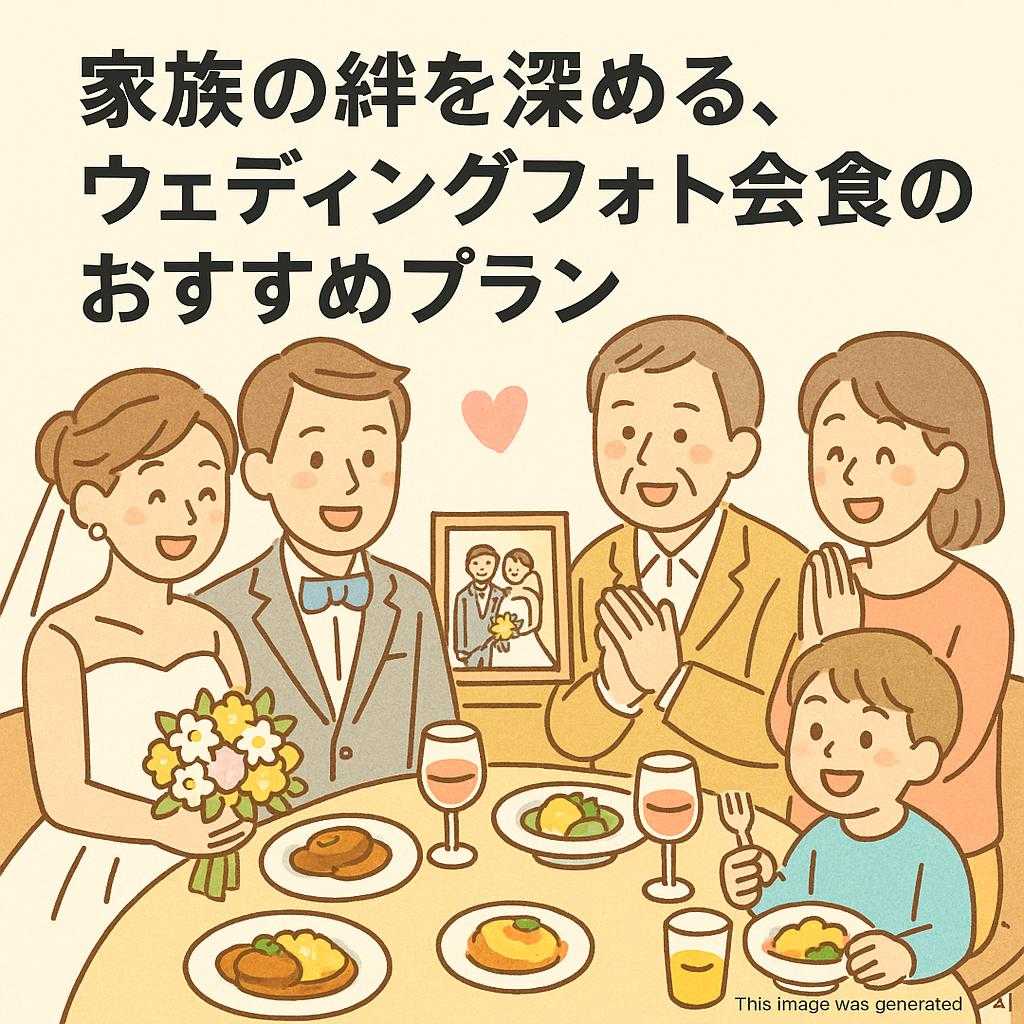 家族の絆を深める、ウェディングフォト会食のおすすめプラン