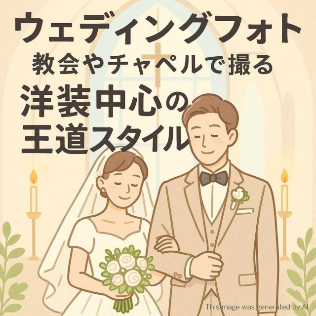 ウェディングフォト教会やチャペルで撮る洋装中心の王道スタイル