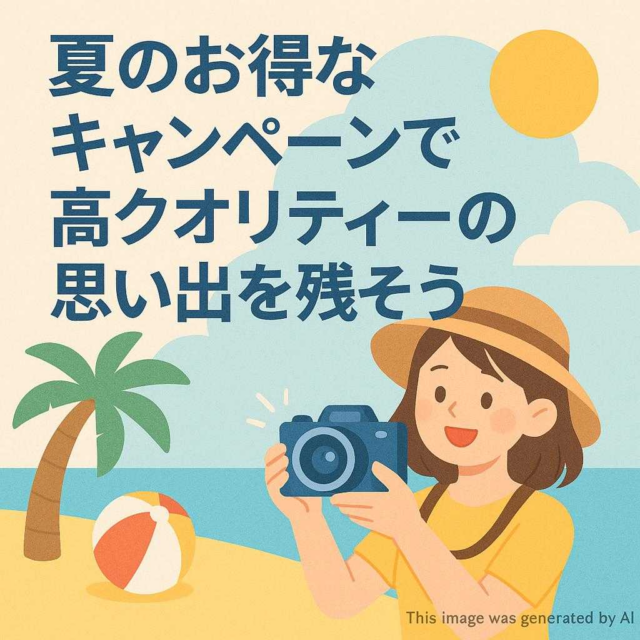 夏のお得なキャンペーンで高クオリティーの思い出を残そう