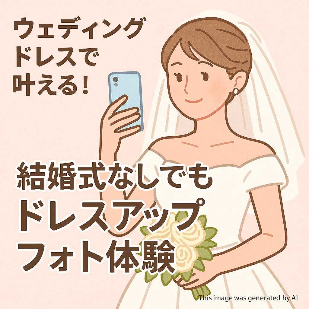 ウェディングドレスで叶える!結婚式なしでもドレスアップフォト体験