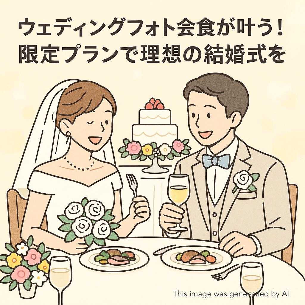 ウェディングフォト会食が叶う!限定プランで理想の結婚式を