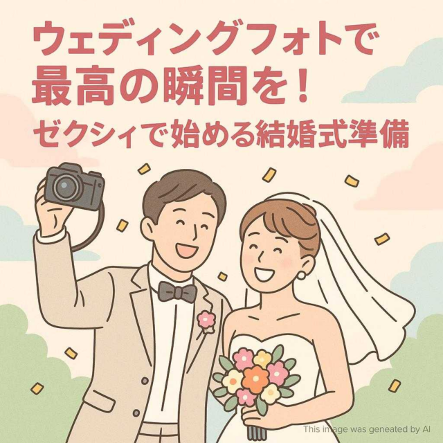 ウェディングフォトで最高の瞬間を！ゼクシィで始める結婚式準備