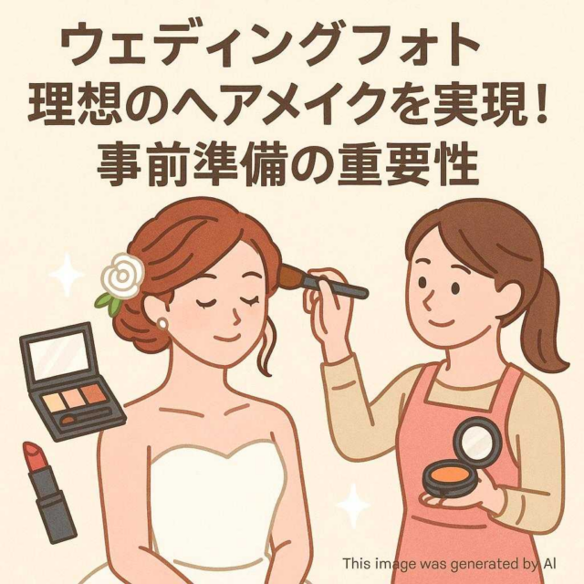 ウェディングフォト理想のヘアメイクを実現！事前準備の重要性