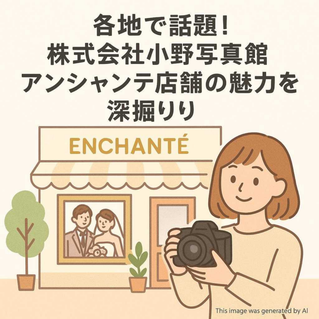 各地で話題！株式会社小野写真館アンシャンテ店舗の魅力を深堀り