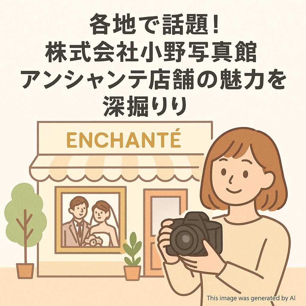 各地で話題！株式会社小野写真館アンシャンテ店舗の魅力を深堀り