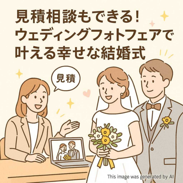 見積相談もできる！ウェディングフォトフェアで叶える幸せな結婚式