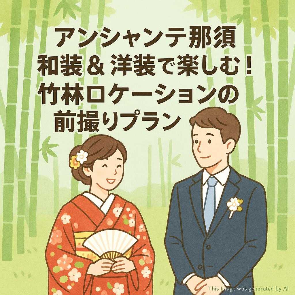 アンシャンテ那須和装＆洋装で楽しむ！竹林ロケーションの前撮りプラン