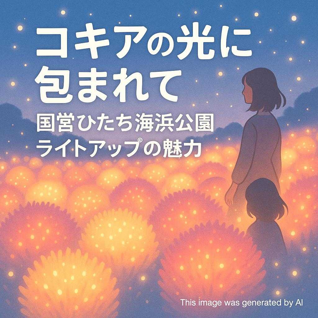 コキアの光に包まれて 国営ひたち海浜公園ライトアップの魅力