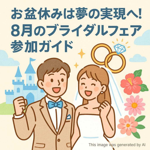 お盆休みは夢の実現へ！8月のブライダルフェア参加ガイド