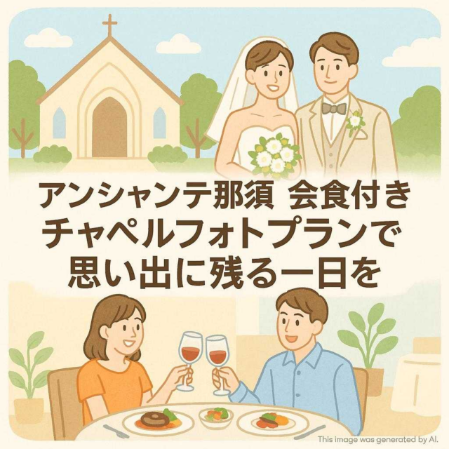 アンシャンテ那須会食付きチャペルフォトプランで思い出に残る一日を