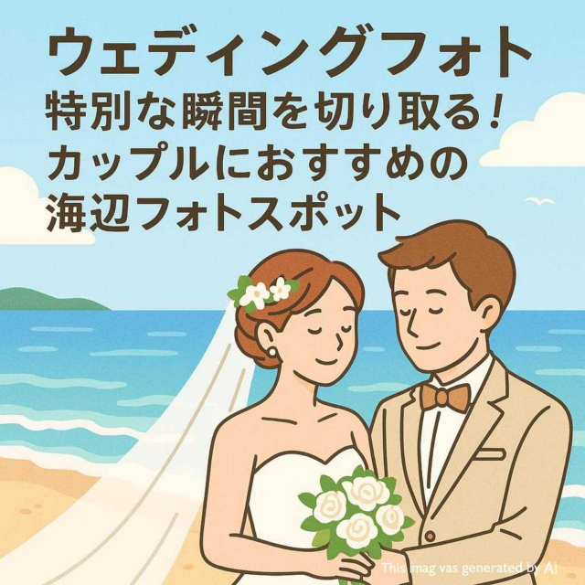 ウェディングフォト特別な瞬間を切り取る！カップルにおすすめの海辺フォトスポット
