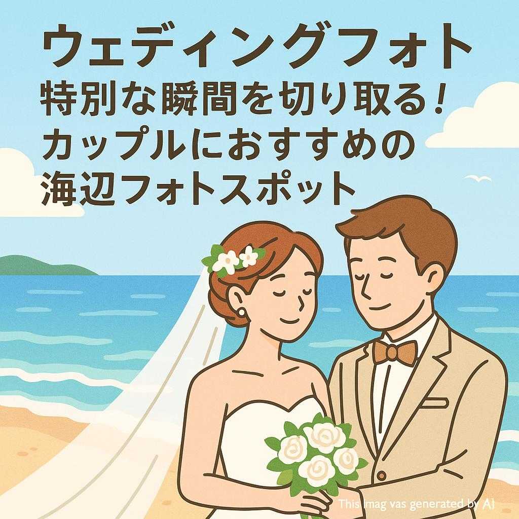 ウェディングフォト特別な瞬間を切り取る！カップルにおすすめの海辺フォトスポット