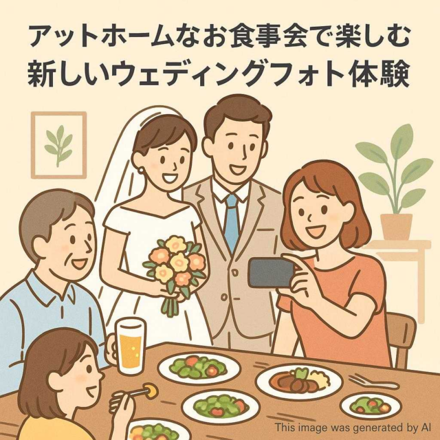 アットホームなお食事会で楽しむ新しいウェディングフォト体験