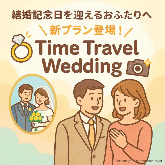 💍 結婚記念日を迎えるおふたりへ ＼ 新プラン登場！ ／ 「Time Travel Wedding」📸✨