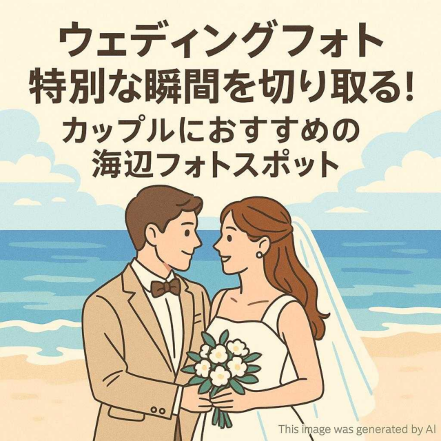 ウェディングフォト特別な瞬間を切り取る！カップルにおすすめの海辺フォトスポット