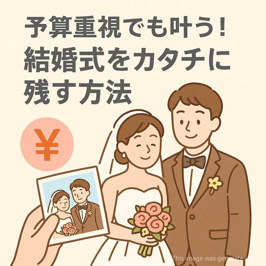 予算重視でも叶う！結婚式をカタチに残す方法