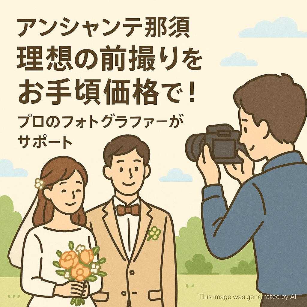 アンシャンテ那須理想の前撮りをお手頃価格で！プロのフォトグラファーがサポート