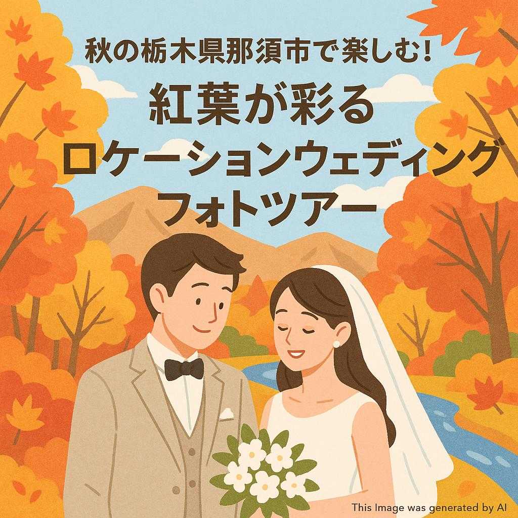 秋の栃木県那須市で楽しむ！紅葉が彩るロケーションウェディングフォトツアー