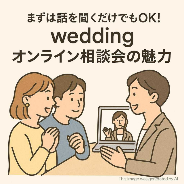 まずは話を聞くだけでもOK！weddingオンライン相談会の魅力