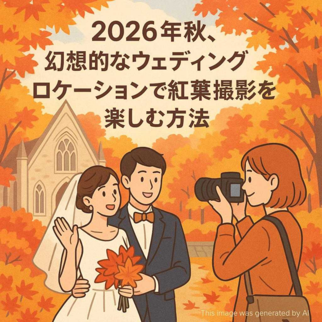 2026年秋、幻想的なウェディングロケーションで紅葉撮影を楽しむ方法