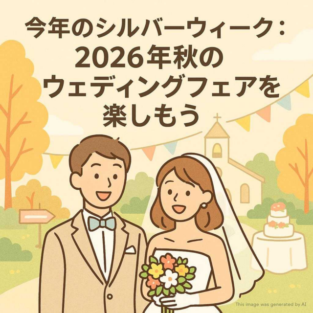 今年のシルバーウィーク: 2026年秋のウェディングフェアを楽しもう