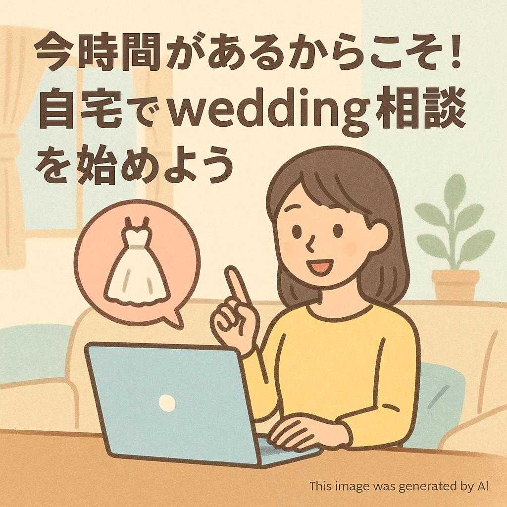 今時間があるからこそ!自宅でwedding相談を始めよう