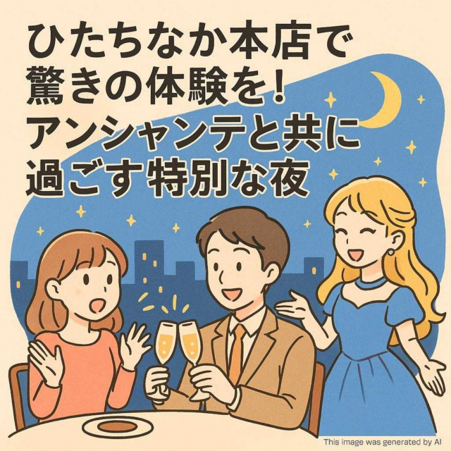 ひたちなか本店で驚きの体験を！アンシャンテと共に過ごす特別な夜