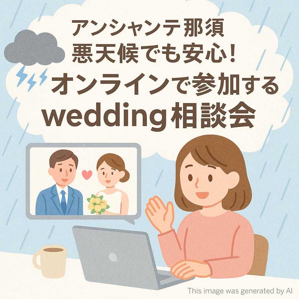 アンシャンテ那須 悪天候でも安心!オンラインで参加するwedding相談会