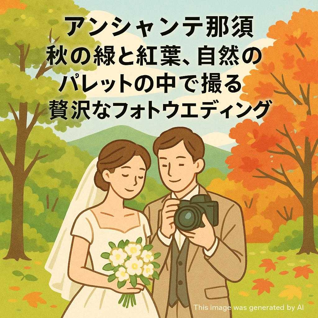 アンシャンテ那須 秋の緑と紅葉、自然のパレットの中で撮る贅沢なフォトウェディング