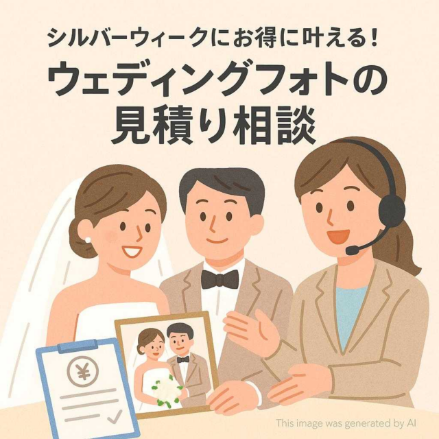 シルバーウィークにお得に叶える！ウェディングフォトの見積り相談