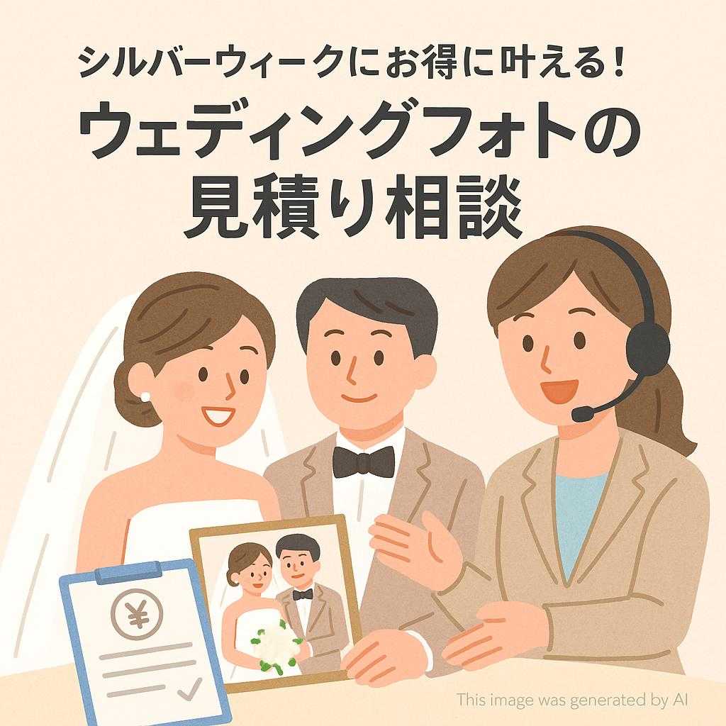 シルバーウィークにお得に叶える！ウェディングフォトの見積り相談