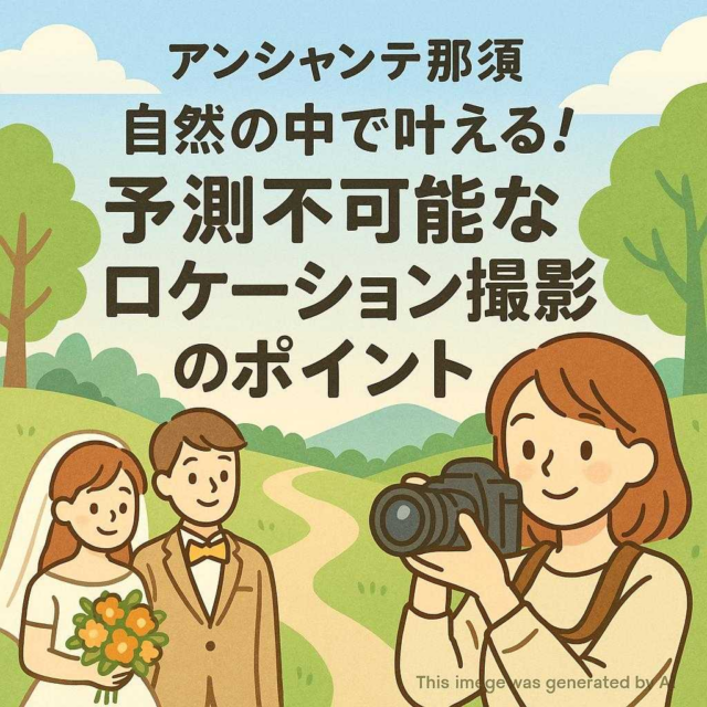 アンシャンテ那須 自然の中で叶える！予測不可能なロケーション撮影のポイント