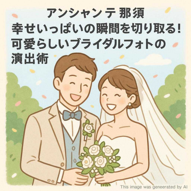 アンシャンテ那須 幸せいっぱいの瞬間を切り取る！可愛らしいブライダルフォトの演出術