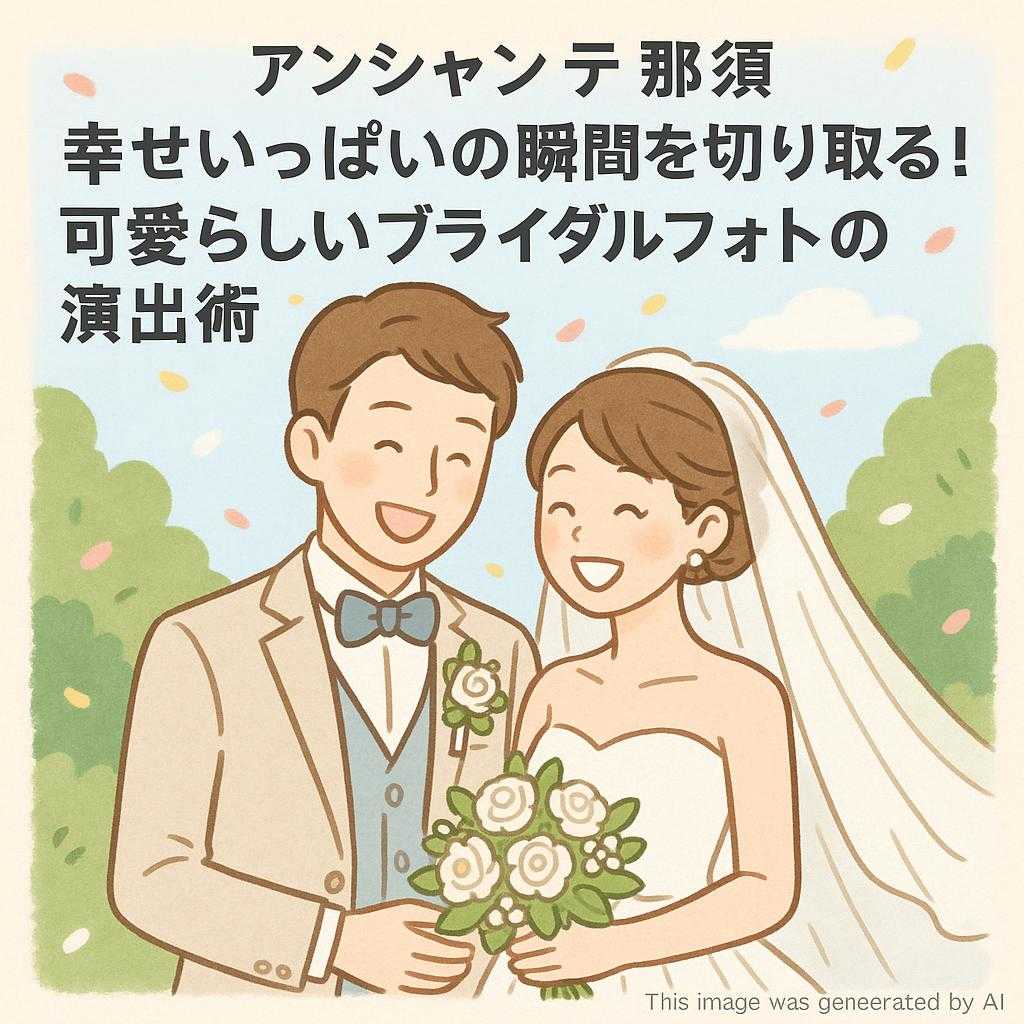 アンシャンテ那須 幸せいっぱいの瞬間を切り取る！可愛らしいブライダルフォトの演出術