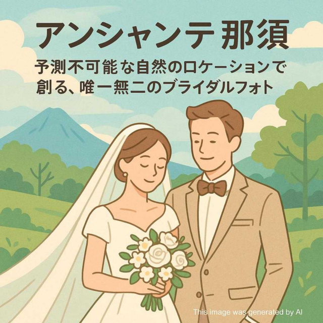 アンシャンテ那須 予測不可能な自然のロケーションで創る、唯一無二のブライダルフォト