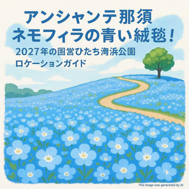 アンシャンテ那須 ネモフィラの青い絨毯！2027年の国営ひたち海浜公園ロケーションガイド