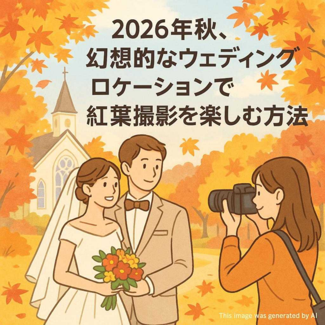2026年秋、幻想的なウェディングロケーションで紅葉撮影を楽しむ方法