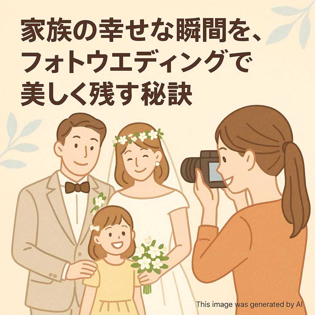 家族の幸せな瞬間を、フォトウエディングで美しく残す秘訣