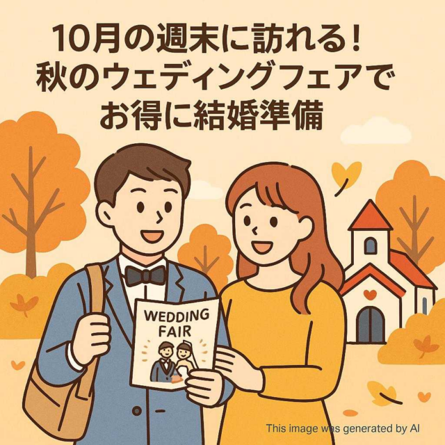 10月の週末に訪れる！秋のウェディングフェアでお得に結婚準備