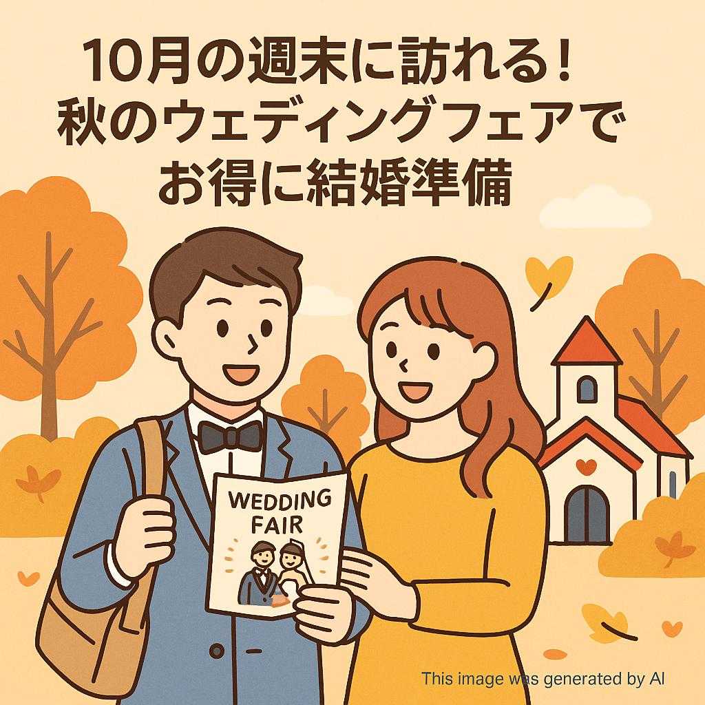 10月の週末に訪れる！秋のウェディングフェアでお得に結婚準備