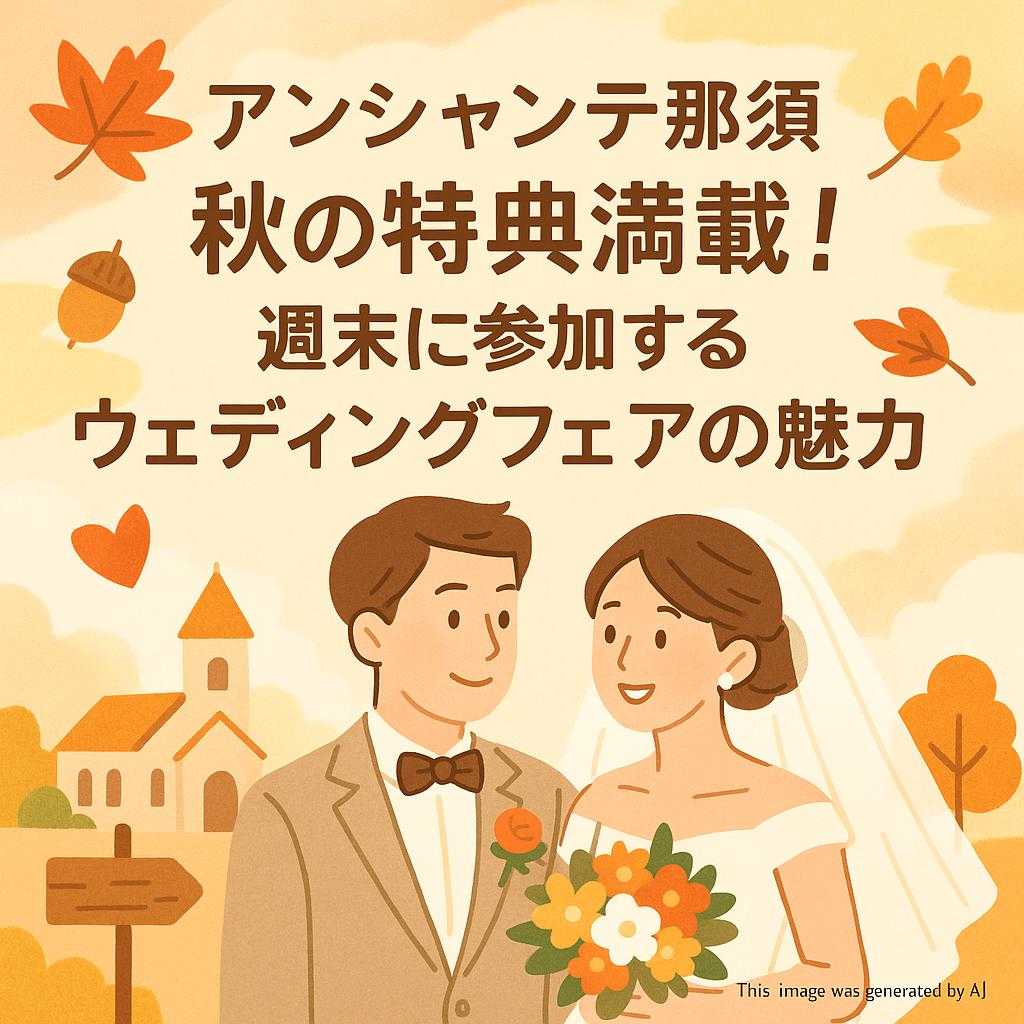 アンシャンテ那須 秋の特典満載!週末に参加するウェディングフェアの魅力
