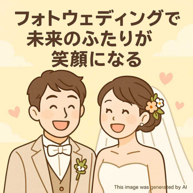 フォトウェディングで未来のふたりが笑顔になる