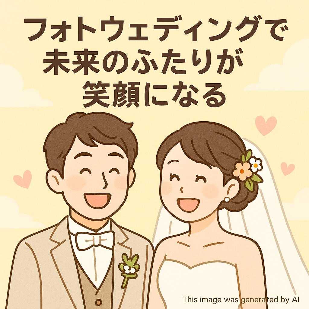 フォトウェディングで未来のふたりが笑顔になる